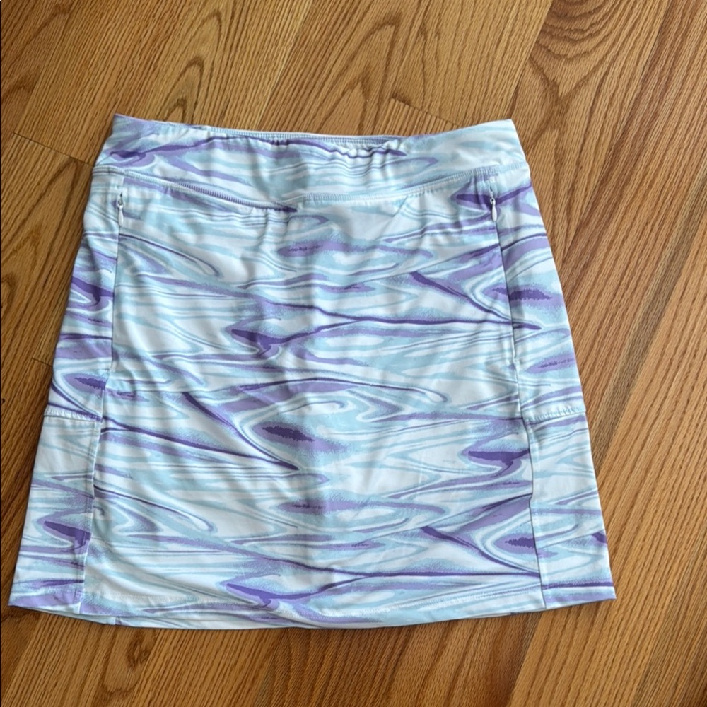 Jockey Stylish Purple and White Women's Skort Size M